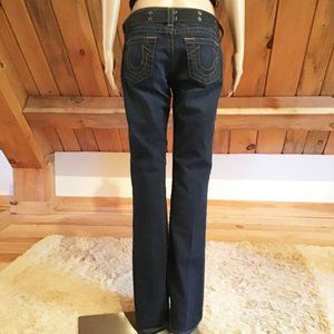 True Religion Dark Wash Straight Jeans